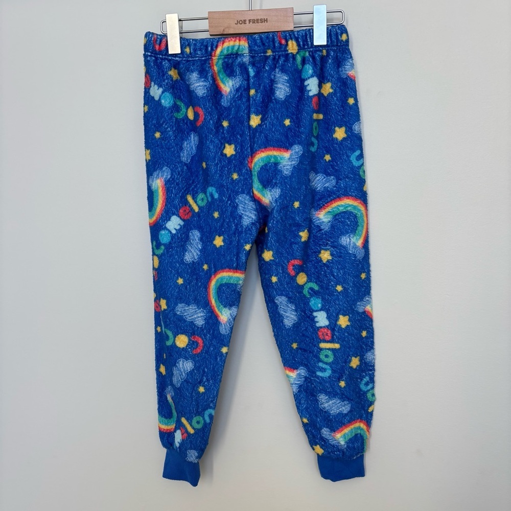 Cocomelon Cozy Blue Kids Pajama Bottoms with Rainbow Print - Size 5 - Picture 5 of 5